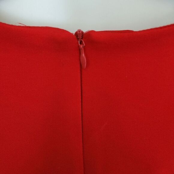 Just Me red bell sleeve midi dress size Small - Picture 14 of 15